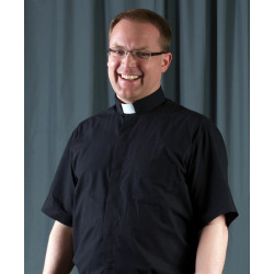 Clergy Shirt - JAK - No Tuck Style - Short Sleeve
