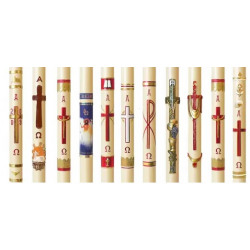 Wax Relief Paschal Candle
