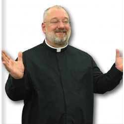 Clergy Shirt - Neckband - Short Sleeve