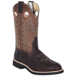 Canada West Men's Brown Oiled Bullhide Alamo Tan Brahma Western Boots