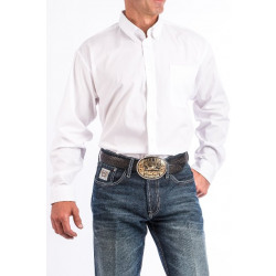 Cinch Men's Solid White Long Sleeve Western Shirt