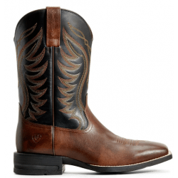 Ariat Men's Red Brown Black AMOS Western Boots