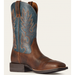 Ariat Men's Weathered Chestnut Rail Blue Western Boots