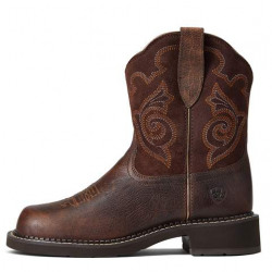 Ariat Ladies Heritage Tess Chocolate Fat Baby Western Boots