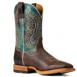 Ariat Men's Cow Camp Better Brown Cool Blue Western Boots 10040273