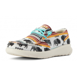 Ariat Ladies Hilo Buffalo Print Laced Shoe