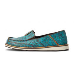 Ariat Ladies Brushed Turquoise Floral Embossed Cruisers