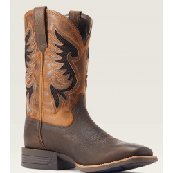 Ariat Men's Dark Brown Mustard Cowpuncher VentTek Western Boot