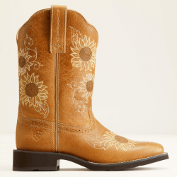 Ariat Ladies Sanded Tan Blossom Short Western Boot