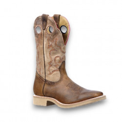 Boulet Men's Hill Billy Brown Square Toe Western Boot