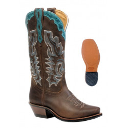Boulet Ladies Cutter Toe Selvaggio Wood Cowboy Boot
