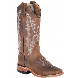 Canada West Ladies Dark Brown Brahma Roper Boots