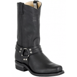 Canada West Men's Black Loggertan Biker Boots
