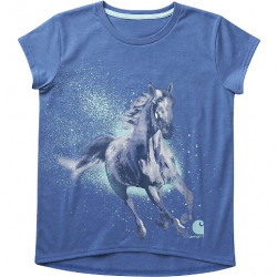 Carhartt Toddler Girl's Running Horse Graphic Cobalt T Shirt