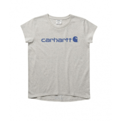 Carhartt Toddler Logo Blue Graphic T Shirt - Grey