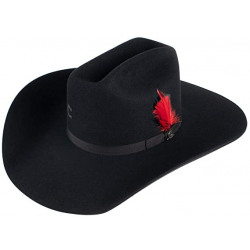 Charlie Horse Cash 6X Fur Felt Black Cowboy Hat
