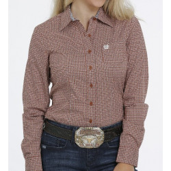 Cinch Ladies Button Coper Print Western Shirt