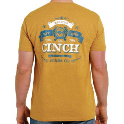 Cinch Men's Gold Logo T Shirt