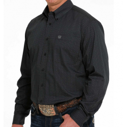 Cinch Men's Black Print Button Western Shirt