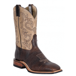 Canada West Men's Dark Oak Bullhide Brahma Roper Boots