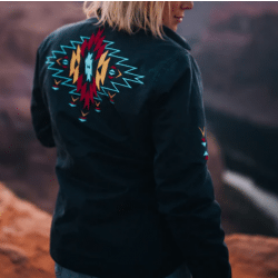 Outback Trading Ladies Ash Shirt Jacket Navy