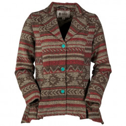Outback Ladies Blaire Red Print Jacket