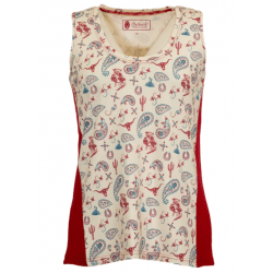 Outback Ladies Red Paisley Tank Top