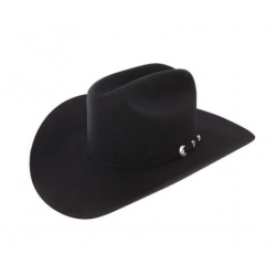 Resistol Midnight 6X Black Felt Cowboy Hat