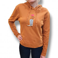 Roper Ladies Tabacco Brown French Terry Hoodie