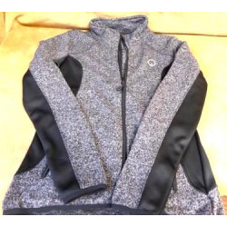 Roper Ladies Full Zip Grey Black Sweater Jacket