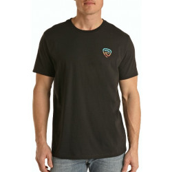 Rock & Roll Denim Men's Black Logo Tee Shirt