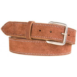 Texas Saddlery Men's Rough Out Casual Brown Leather Belt