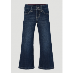 Wrangler Girls Premium Patch Jeans Dark Blue