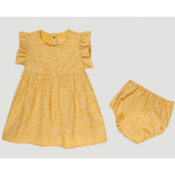 Wrangler Infant Girls Yellow Cowgirl Boot Print Dress
