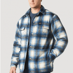 Wrangler Men's Tannin Lined Flannel Shirt Jacket