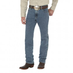 Wrangler Men's George Strait Cowboy Cut Regular Fit Steel Blue Jean