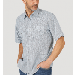 Wrangler Men's 20X Competition Advanced Comfort Short Sleeve Multi Print Shirt