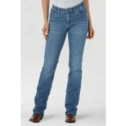 Wrangler Ladies Ultimate Riding Light Wash Willow In Florence Jean