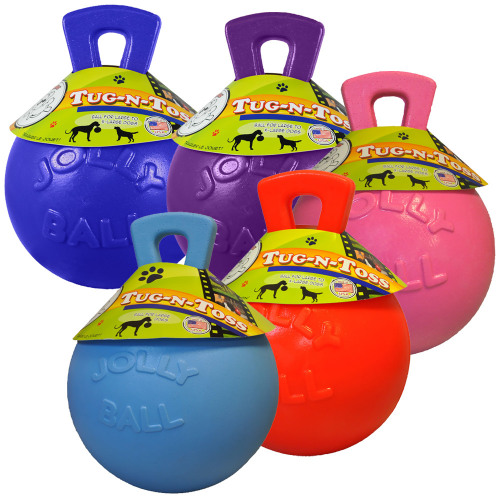 Jolly Pets Tug n Toss Jolly Ball 6in CCWG Livestock Supplies