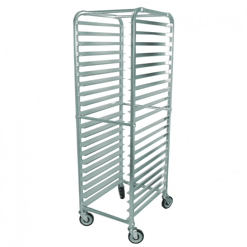 20-Tier Aluminum Sheet Pan Rack Kit: Includes 20 Sheet Pans & Sheet Pan Rack Cover by Winco - ALRK-20-KIT