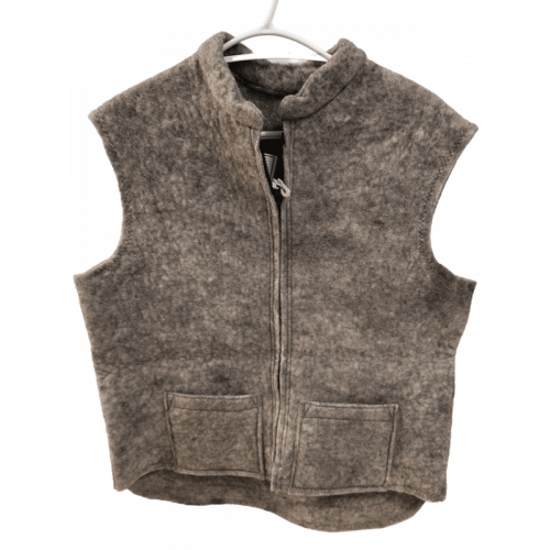 Grey wool vest cheap