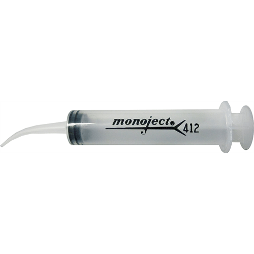 Monoject Curved Tip Irrigation Syringe 12 mL 