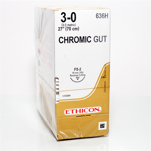3-0 Chromic Gut FS-2 needle 27