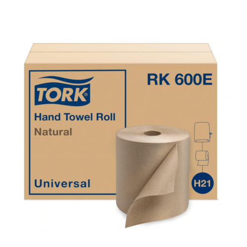Towel, Hand, Roll, 8&quot; Kraft, RK600E, 12/600'/Cs
