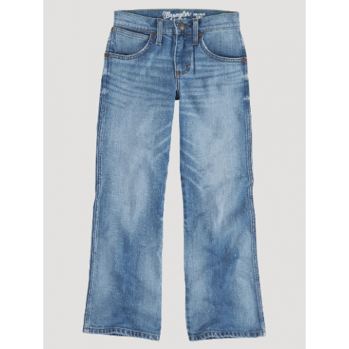 Wrangler Boys Retro Light Wash Relaxed Bootcut Jeans | The Horse Barn