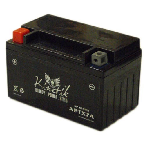 Kinetik APTX7A-BS Premium Dry Charge AGM Powersports Battery 12 Volt 85 CCA  | LaBatteries