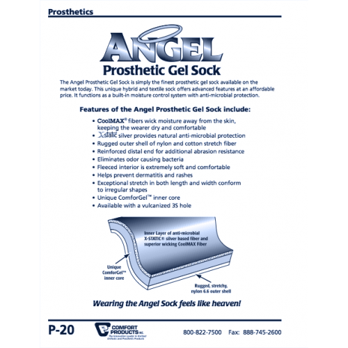 14 Angel Gel Sock 5 Ply No Hole Myrdal Orthopedics