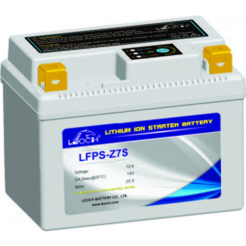12.8V 2.0Ah @ 10Hr Rate 140CA LifePO4 PowerSport Battery - 12 warranty