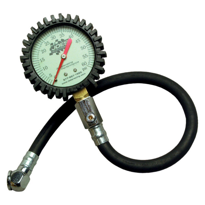 Tire Air Pressure Gauge Glow in the Dark 0-15 psi 2-1/4" Diameter Dirt Modified 