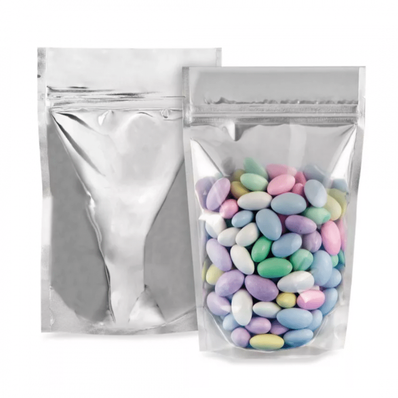 Silver food packaging pouches shop